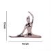 Enfeite Decorativo Bailarina em Cerâmica Cobre 13x16x3,5cm - D'Rossi