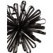 Enfeite Decorativo em Metal Preto 24x24 cm - D'Rossi