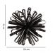 Enfeite Decorativo em Metal Preto 24x24 cm - D'Rossi