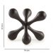 Enfeite Decorativo em Poliresina Preto 13,5x14 cm - D'Rossi