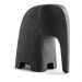 Escultura Decorativa "Elefante" em Poliresina Preto 18,5x8,5 cm - D'Rossi