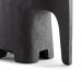 Escultura Decorativa "Elefante" em Poliresina Preto 18,5x8,5 cm - D'Rossi