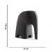 Escultura Decorativa "Elefante" em Poliresina Preto 18,5x8,5 cm - D'Rossi