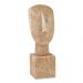 Escultura Decorativa "Face" em Poliresina Madeira 32x11,5 cm - D'Rossi