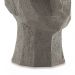 Escultura Decorativa "Rosto" Em Poliresina Cinza 17,5x13 cm - D'Rossi