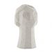Escultura Decorativa "Rosto" Em Poliresina Off White 24,5x14 cm - D'Rossi