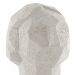 Escultura Decorativa "Rosto" Em Poliresina Off White 24,5x14 cm - D'Rossi