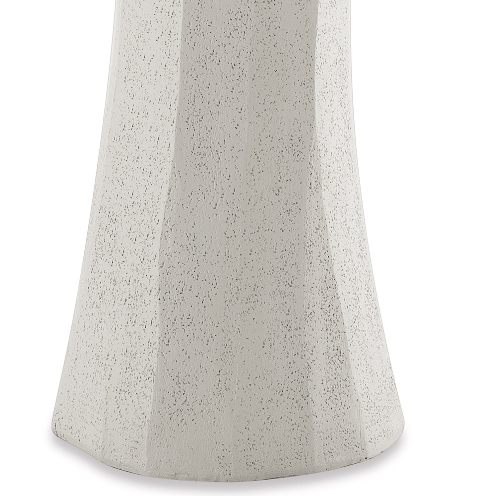 Escultura Decorativa "Rosto" Em Poliresina Off White 39x16 cm - D'Rossi