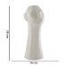 Escultura Decorativa "Rosto" Em Poliresina Off White 39x16 cm - D'Rossi