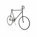 Escultura Decorativa Bicicleta em Metal Preto 32x50x9 cm - D'Rossi