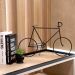 Escultura Decorativa Bicicleta em Metal Preto 32x50x9 cm - D'Rossi