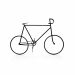 Escultura Decorativa Bicicleta em Metal Preto 32x50x9 cm - D'Rossi