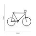 Escultura Decorativa Bicicleta em Metal Preto 32x50x9 cm - D'Rossi