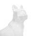 Escultura Decorativa Cachorro Em Resina Branco Mate 26 Cm   - D'Rossi
