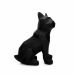 Escultura Decorativa Cachorro Em Resina Preto 26x20cm - D'Rossi