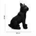 Escultura Decorativa Cachorro Em Resina Preto 26x20cm - D'Rossi