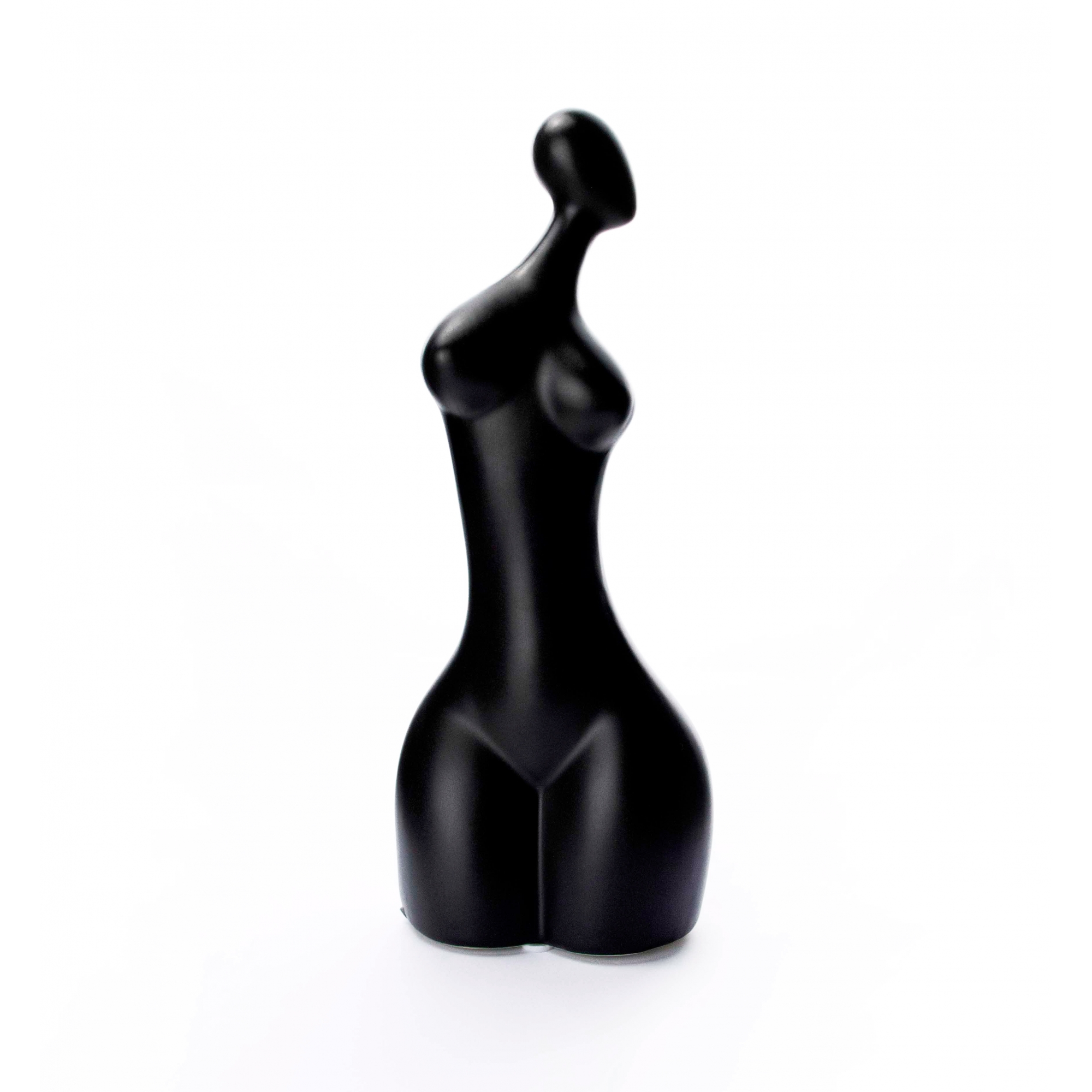 Escultura Decorativa Corpo Preto 25x10,5 cm - D'Rossi