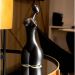 Escultura Decorativa Corpo Preto 25x10,5 cm - D'Rossi