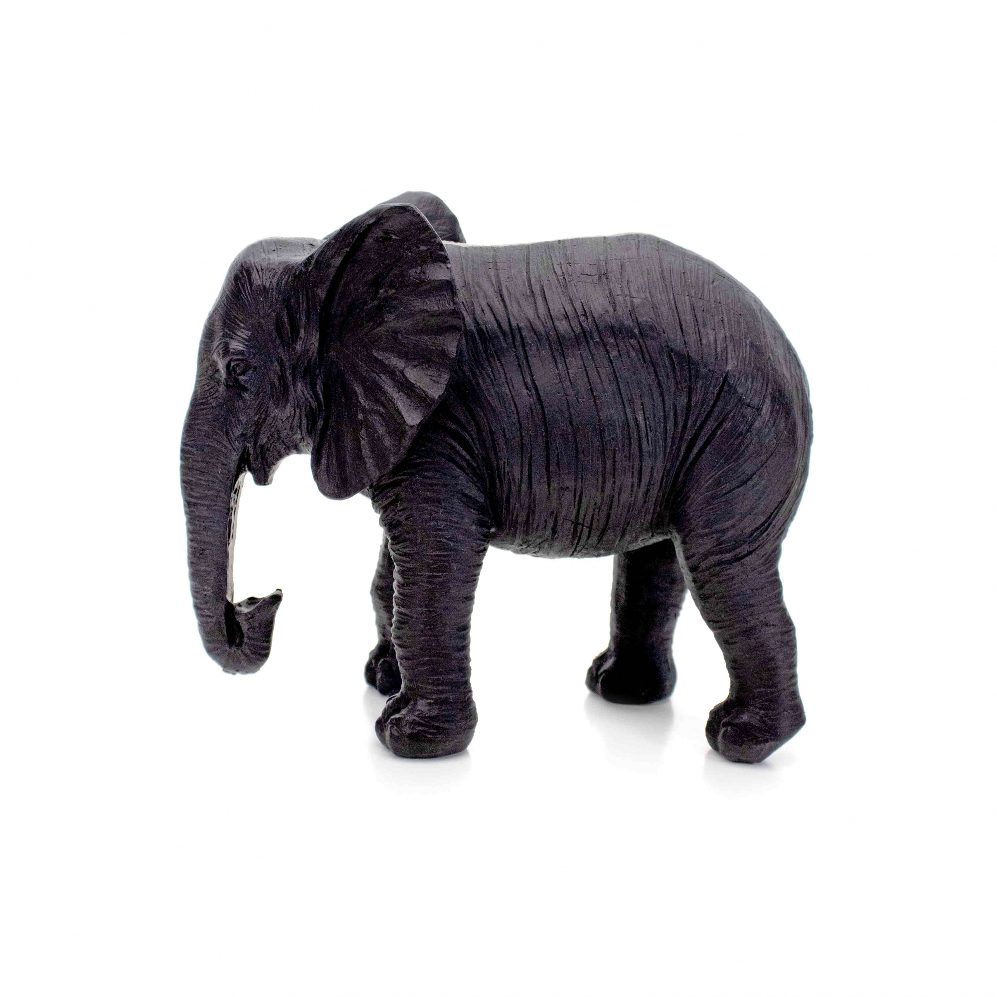 Escultura Decorativa Elefante em Poliresina 14x17 cm - D'Rossi