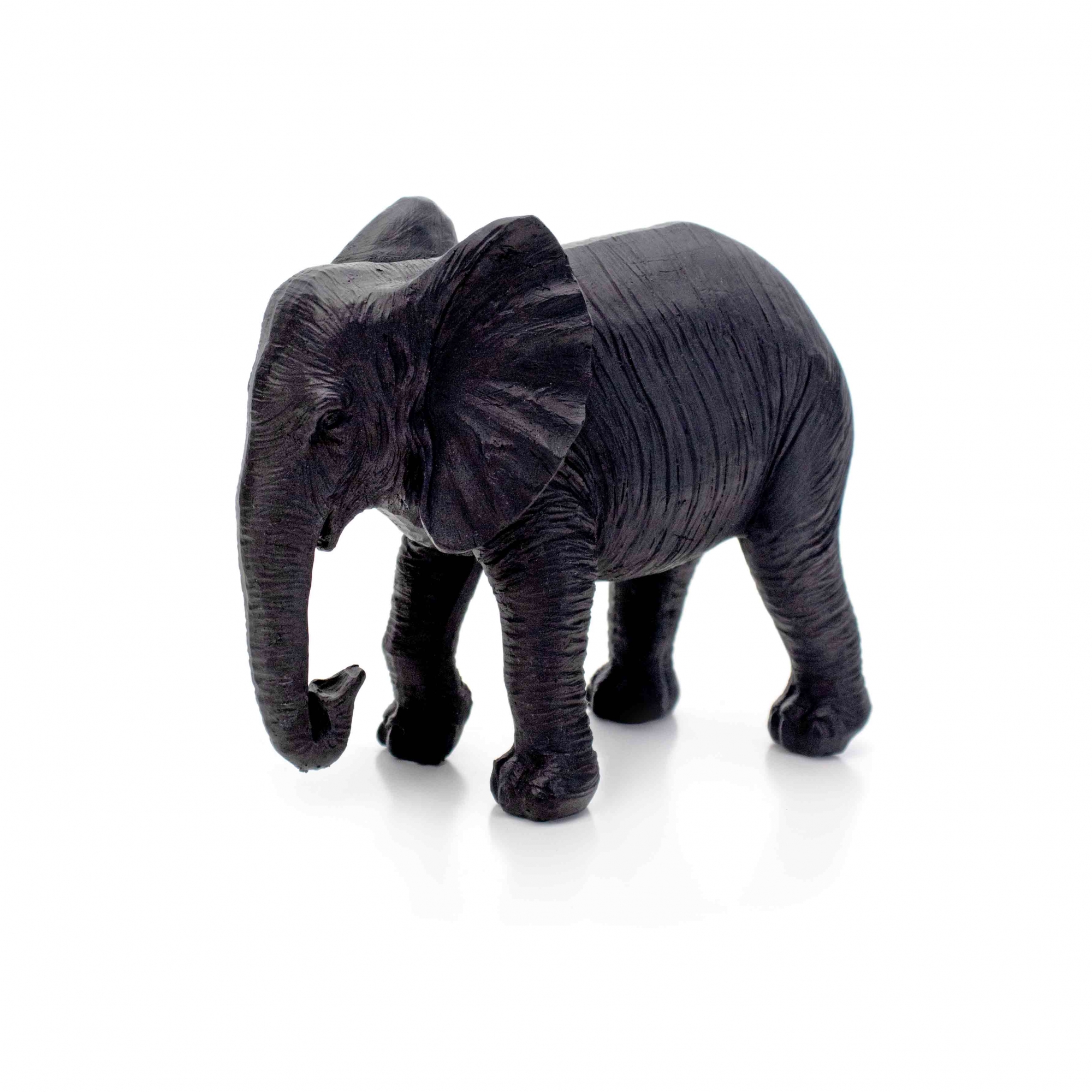 Escultura Decorativa Elefante em Poliresina 14x17 cm - D'Rossi