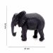 Escultura Decorativa Elefante em Poliresina 14x17 cm - D'Rossi
