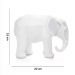 Escultura Decorativa Elefante em Poliresina Branco 15x20x9 cm - D'Rossi