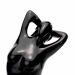 Escultura Decorativa Eva em Cerâmica Preto 39x21x25 cm - D'Rossi