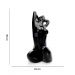 Escultura Decorativa Eva em Cerâmica Preto 39x21x25 cm - D'Rossi