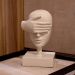 Escultura Decorativa Máscara Cego em Cerâmica Nude 25x15x14 cm - D'Rossi