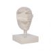 Escultura Decorativa Máscara Cego em Cerâmica Nude 25x15x14 cm - D'Rossi