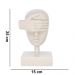 Escultura Decorativa Máscara Cego em Cerâmica Nude 25x15x14 cm - D'Rossi