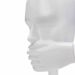 Escultura Decorativa Máscara Rosto Silêncio Branco 25x15 cm - D'Rossi