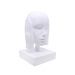 Escultura Decorativa Máscara Rosto Surdo Branco em Cerâmica 25x15x14 cm - D'rossi