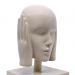 Escultura Decorativa Máscara Rosto Surdo Nude em Cerâmica  25x15x14 cm - D'rossi