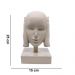 Escultura Decorativa Máscara Rosto Surdo Nude em Cerâmica  25x15x14 cm - D'rossi