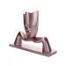Escultura Decorativa Máscara com Base em Cerâmica Rosa Metal 23x30  cm - D'Rossi