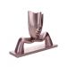 Escultura Decorativa Máscara com Base em Cerâmica Rosa Metal 23x30  cm - D'Rossi