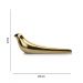 Escultura Decorativa Pássaro em Cerâmica Dourado 8x23x6 cm - D'Rossi