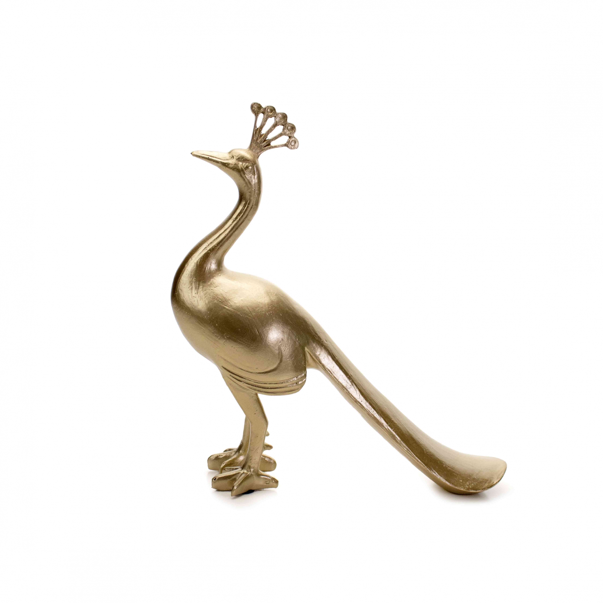 Escultura Decorativa Pavão 25x22 cm - D'Rossi