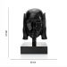 Escultura Decorativa Rosto Surdo em Cerâmica Grafite 25x15 cm - D'Rossi