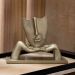 Escultura Decorativa com Base Descanso Ouro Velho Fosco 23x30 cm - D'Rossi