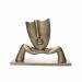 Escultura Decorativa com Base Descanso Ouro Velho Fosco 23x30 cm - D'Rossi