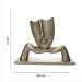 Escultura Decorativa com Base Descanso Ouro Velho Fosco 23x30 cm - D'Rossi