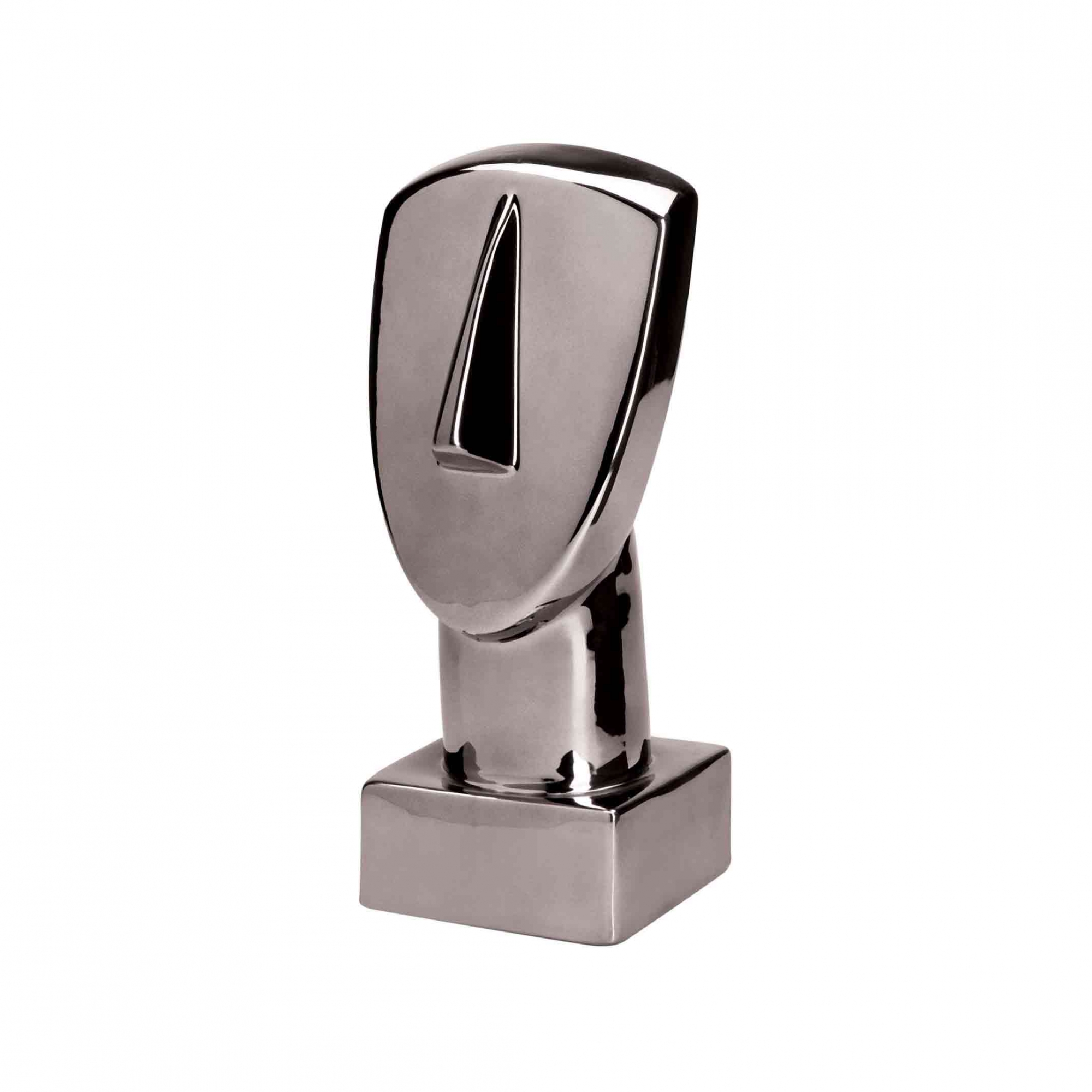 Escultura Decorativa em Cerâmica Face 29x11 cm - D'Rossi