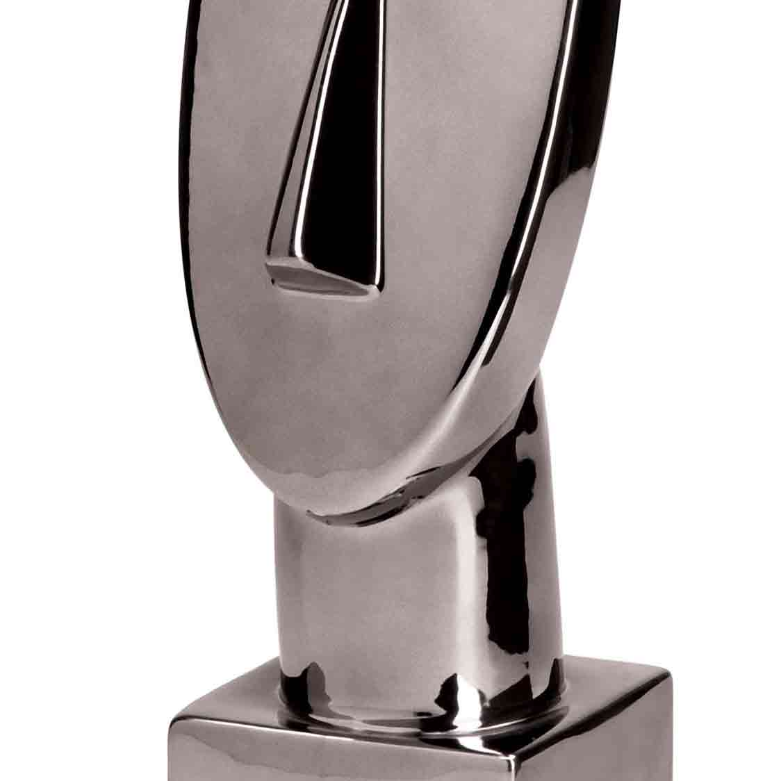 Escultura Decorativa em Cerâmica Face 29x11 cm - D'Rossi