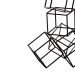 Escultura Decorativa em Metal Preto 23x48x23 cm - D'Rossi
