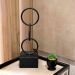 Escultura Decorativa em Metal Preto 41x13 cm - D'Rossi