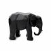 Escultura Elefante em Poliresina Preto 20x25x13 cm - D'Rossi