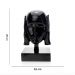 Escultura Máscara Rosto Surdo em Cerâmica Preto 25x15 cm - D'Rossi