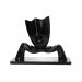 Escultura Máscara com Base Descanso em Cerâmica Preto 23x30 cm - D'Rossi